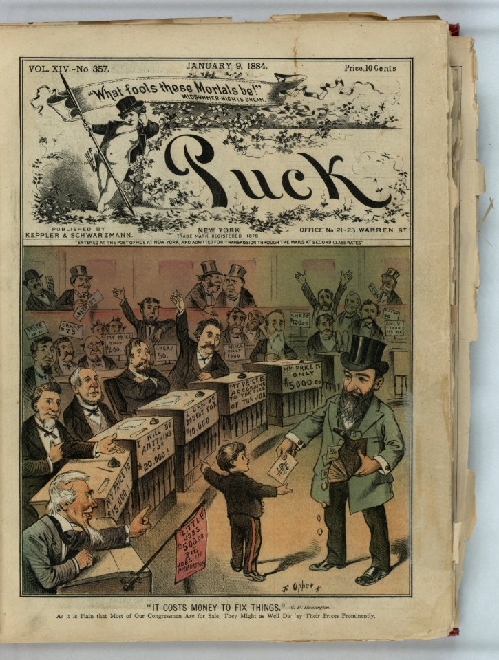 It costs money to fix things -C.P. Huntington - F. Opper. LCCN2012645163