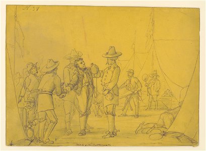 Micke and the rattlesnake, General Alexander McDowell McCook's headquarters, Tuscumbia, Alabama LCCN2017646966