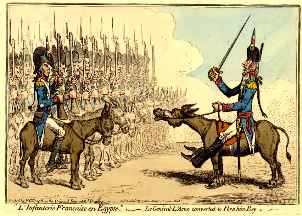L'infanterie Francaise en Egypte.-Le genéral L'Asne converted to Ibrahim Bey. (BM 1868,0808.6827)