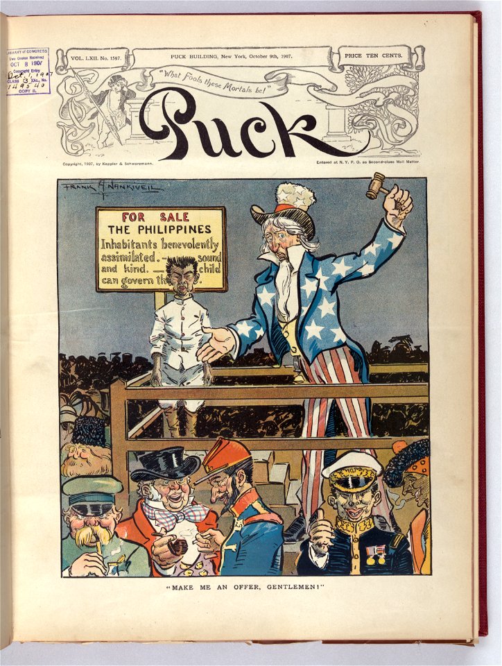 Make me an offer, gentlemen! - Frank A. Nankivell. LCCN2011647244