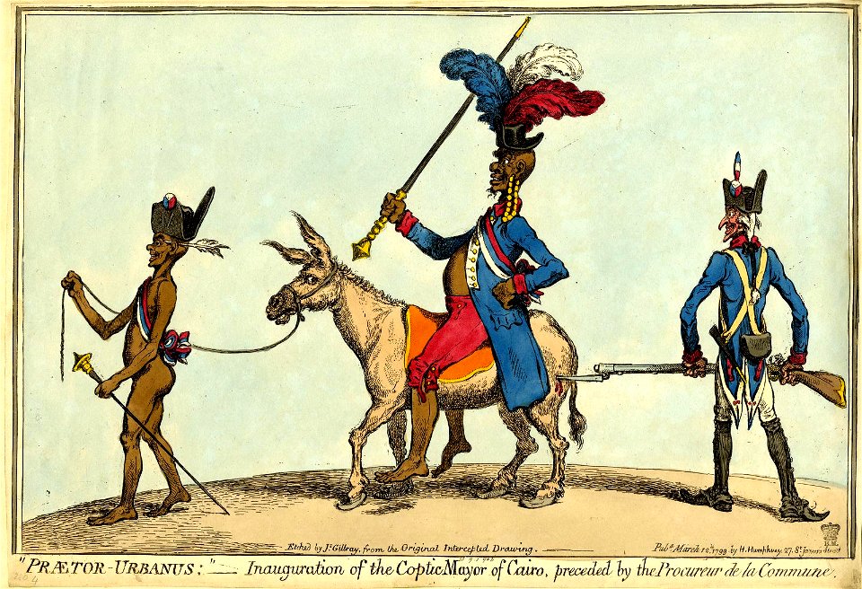 Praetor Urbanus;- Inauguration of the Coptic Mayor of Cairo, preceded by the Procureur de la Commune. (BM 1851,0901.963)