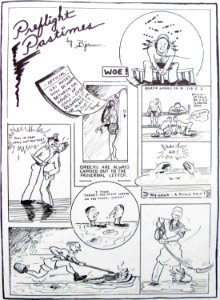 Preflight Pastimes comic art detail, from- Ellington Field - 43-19 Claswbook (page 37 crop)