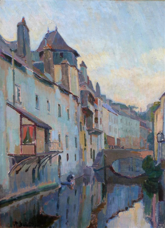 Rivière dans une ville ancienne (Briaudeau)