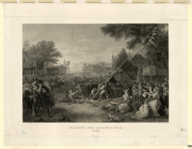 Raising the liberty pole, 1776 - painted by F.A. Chapman ; engraved by John C. McRae, N.Y. LCCN2004679199