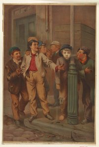 The First Cigar - after J.G. Brown by John Gast. LCCN2007680401