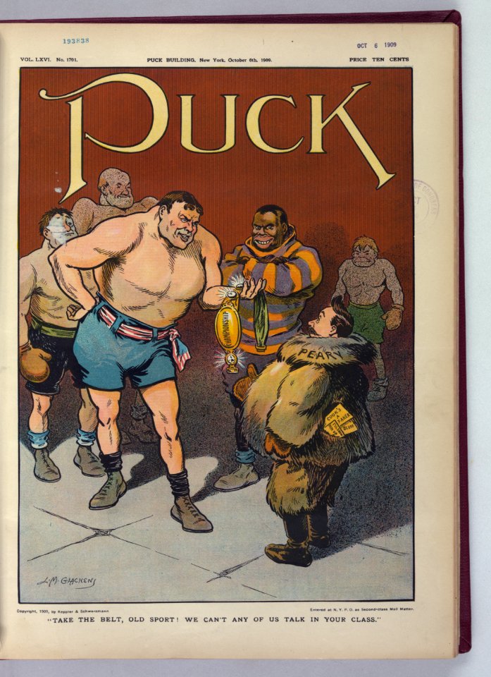 Take the belt, old sport! We can't any of us talk in your class - L.M. Glackens. LCCN2011647510