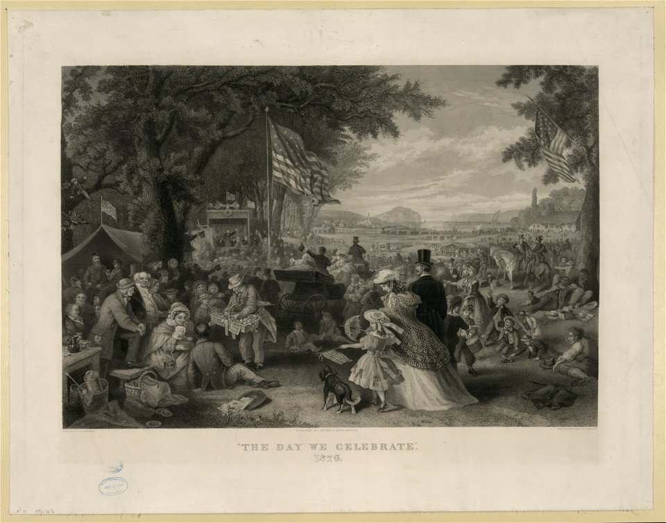 The day we celebrate 1876 - painted by F.A. Chapman ; engraved by John C. McRae, N.Y. LCCN2013645312
