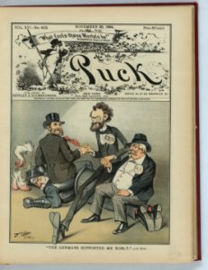 The Germans supported me nobly -J.G. Blaine - F. Opper. LCCN2011661848