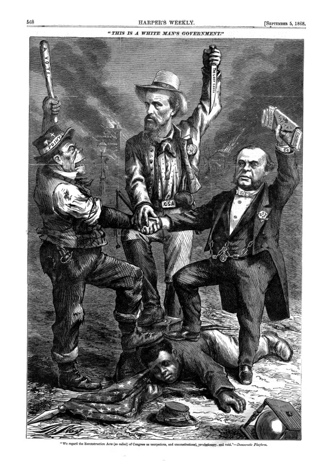 This is a White Man's Government! (September 1868), by Thomas Nast