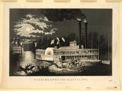 Wooding up on the Mississippi - F.F. Palmer, del. ; Currier & Ives lith. N.Y. LCCN2002698861
