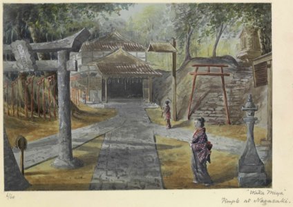 'Waka Miya Temple at Nagasaki' (Japan) RMG PT2067