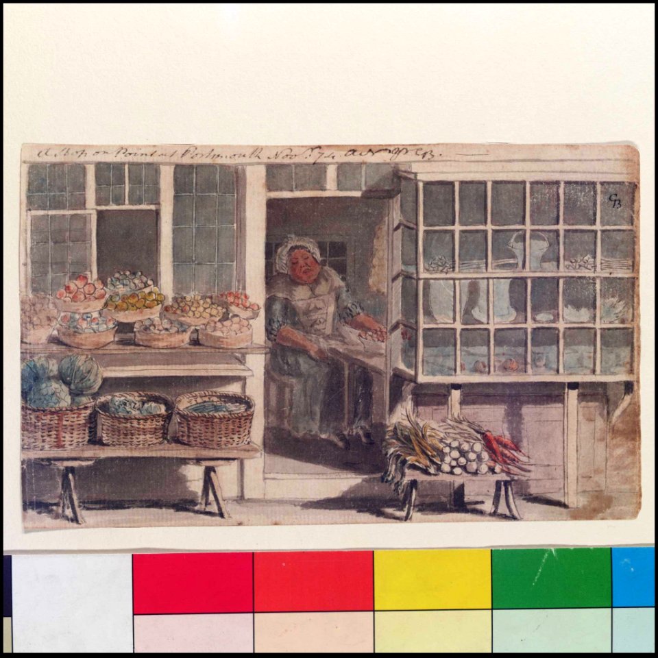 'A shop on (the) Point at Portsmouth, Novr- 74' (Bray album) RMG PT2014