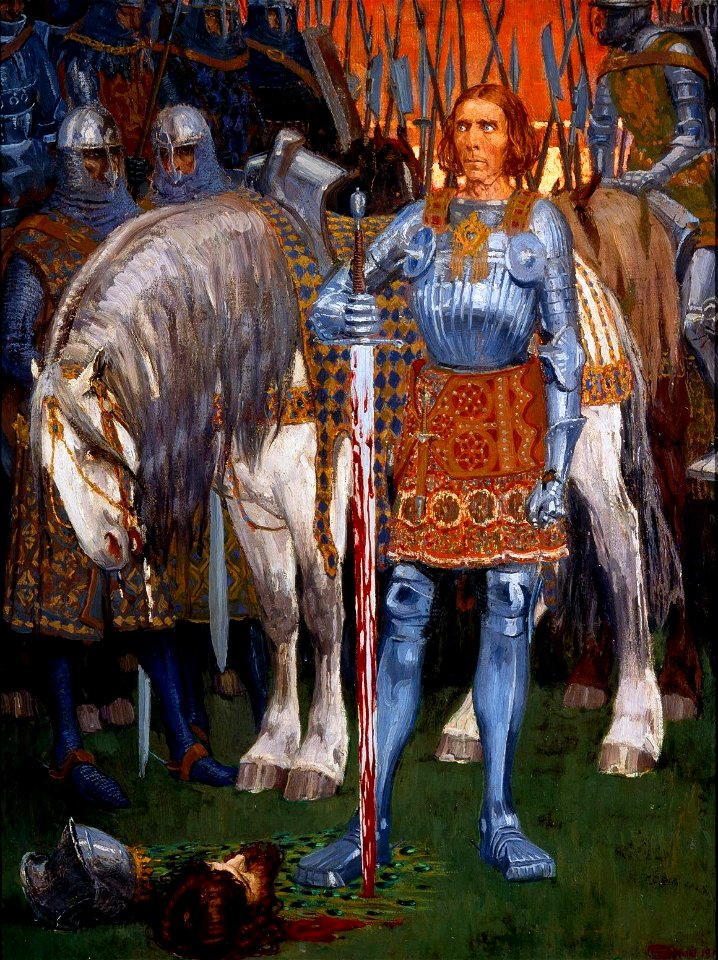Zwycięzca, 1910, olej na płótnie, 66,5 x 51 cm, Muzeum Narodowe, Poznań