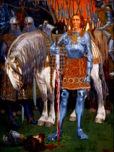 Zwycięzca, 1910, olej na płótnie, 66,5 x 51 cm, Muzeum Narodowe, Poznań