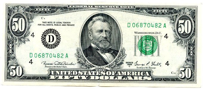 $50 Dollar Bill Series 1969C Front