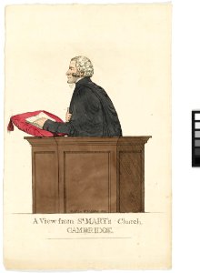 'A View from St Mary's Church, Cambridge' RMG PY6141