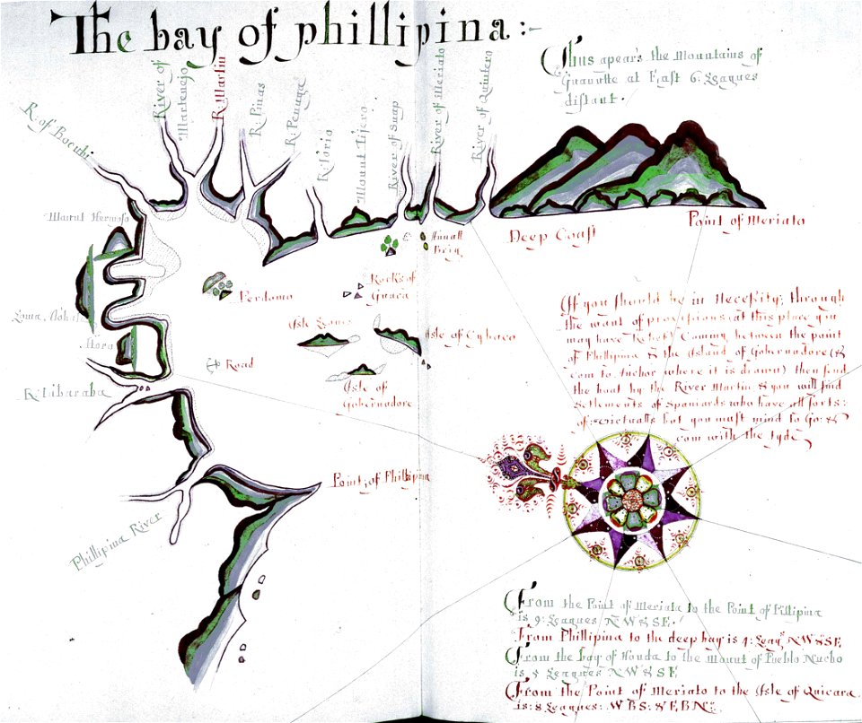 'A Waggoner of the South Sea describing the sea coast from Acapulco to Albermarle Isle, made by William Hack at the signe of great Britaine and Ireland in Wapping. Anno 1685'. RMG C4563 42