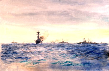 '1st Battle squadron in North Sea' RMG PW2216