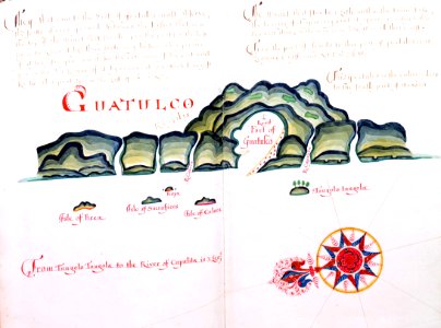 'A Waggoner of the South Sea describing the sea coast from Acapulco to Albermarle Isle, made by William Hack at the signe of great Britaine and Ireland in Wapping. Anno 1685'. RMG C4563 9