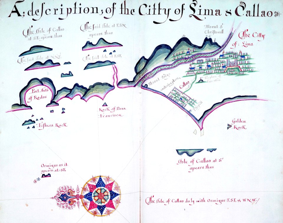 'A Waggoner of the South Sea describing the sea coast from Acapulco to Albermarle Isle, made by William Hack at the signe of great Britaine and Ireland in Wapping. Anno 1685'. RMG C4563 97