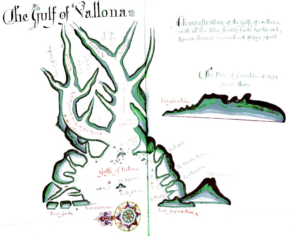 'A Waggoner of the South Sea describing the sea coast from Acapulco to Albermarle Isle, made by William Hack at the signe of great Britaine and Ireland in Wapping. Anno 1685'. RMG C4563 49