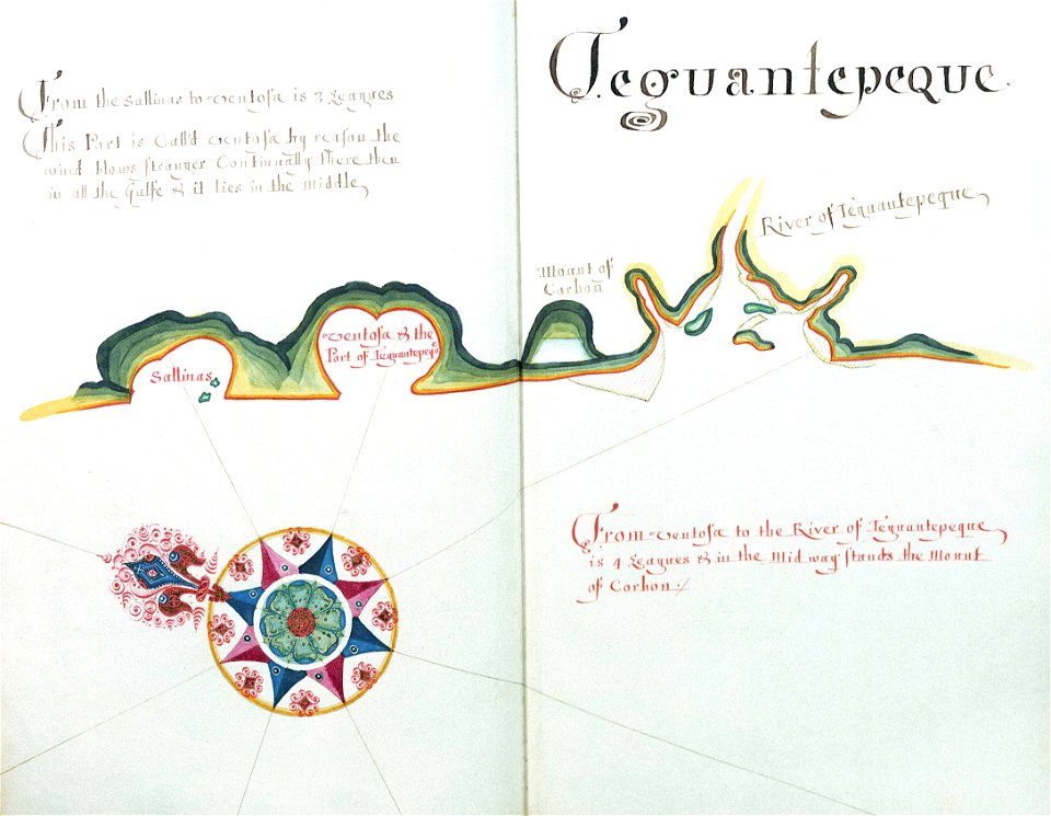 'A Waggoner of the South Sea describing the sea coast from Acapulco to Albermarle Isle, made by William Hack at the signe of great Britaine and Ireland in Wapping. Anno 1685'. RMG C4563 12