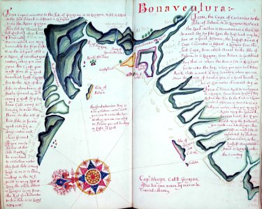 'A Waggoner of the South Sea describing the sea coast from Acapulco to Albermarle Isle, made by William Hack at the signe of great Britaine and Ireland in Wapping. Anno 1685'. RMG C4563 57