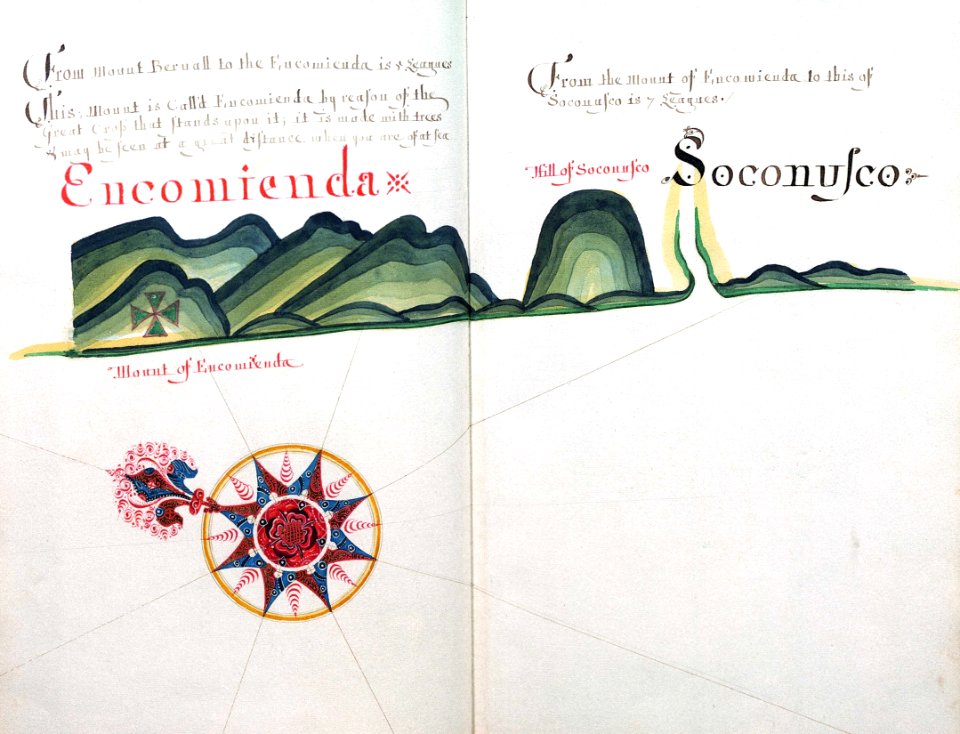 'A Waggoner of the South Sea describing the sea coast from Acapulco to Albermarle Isle, made by William Hack at the signe of great Britaine and Ireland in Wapping. Anno 1685'. RMG C4563 15