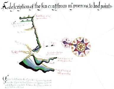 'A Waggoner of the South Sea describing the sea coast from Acapulco to Albermarle Isle, made by William Hack at the signe of great Britaine and Ireland in Wapping. Anno 1685'. RMG C4563 44