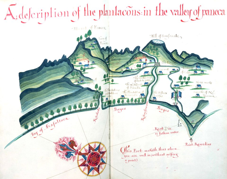 'A Waggoner of the South Sea describing the sea coast from Acapulco to Albermarle Isle, made by William Hack at the signe of great Britaine and Ireland in Wapping. Anno 1685'. RMG C4563 21