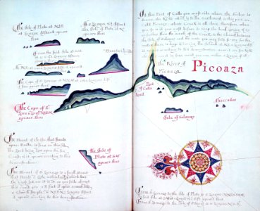 'A Waggoner of the South Sea describing the sea coast from Acapulco to Albermarle Isle, made by William Hack at the signe of great Britaine and Ireland in Wapping. Anno 1685'. RMG C4563 67