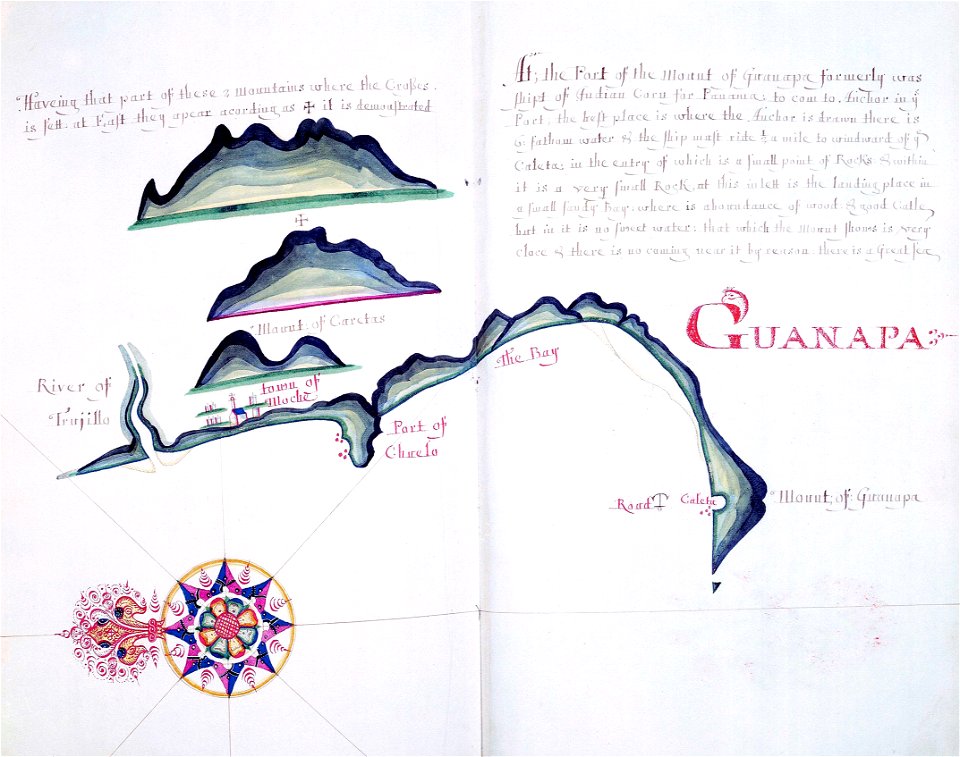 'A Waggoner of the South Sea describing the sea coast from Acapulco to Albermarle Isle, made by William Hack at the signe of great Britaine and Ireland in Wapping. Anno 1685'. RMG C4563 84