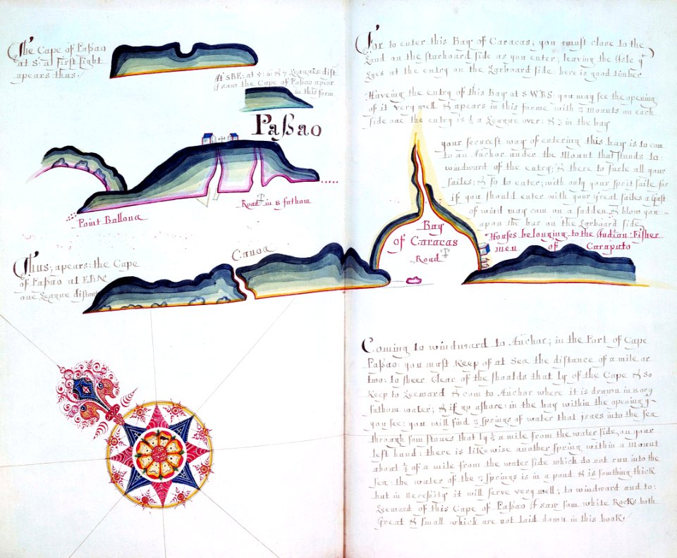 'A Waggoner of the South Sea describing the sea coast from Acapulco to Albermarle Isle, made by William Hack at the signe of great Britaine and Ireland in Wapping. Anno 1685'. RMG C4563 63