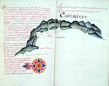 'A Waggoner of the South Sea describing the sea coast from Acapulco to Albermarle Isle, made by William Hack at the signe of great Britaine and Ireland in Wapping. Anno 1685'. RMG C4563 62