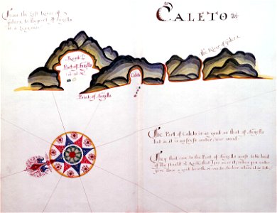 'A Waggoner of the South Sea describing the sea coast from Acapulco to Albermarle Isle, made by William Hack at the signe of great Britaine and Ireland in Wapping. Anno 1685'. RMG C4563 8