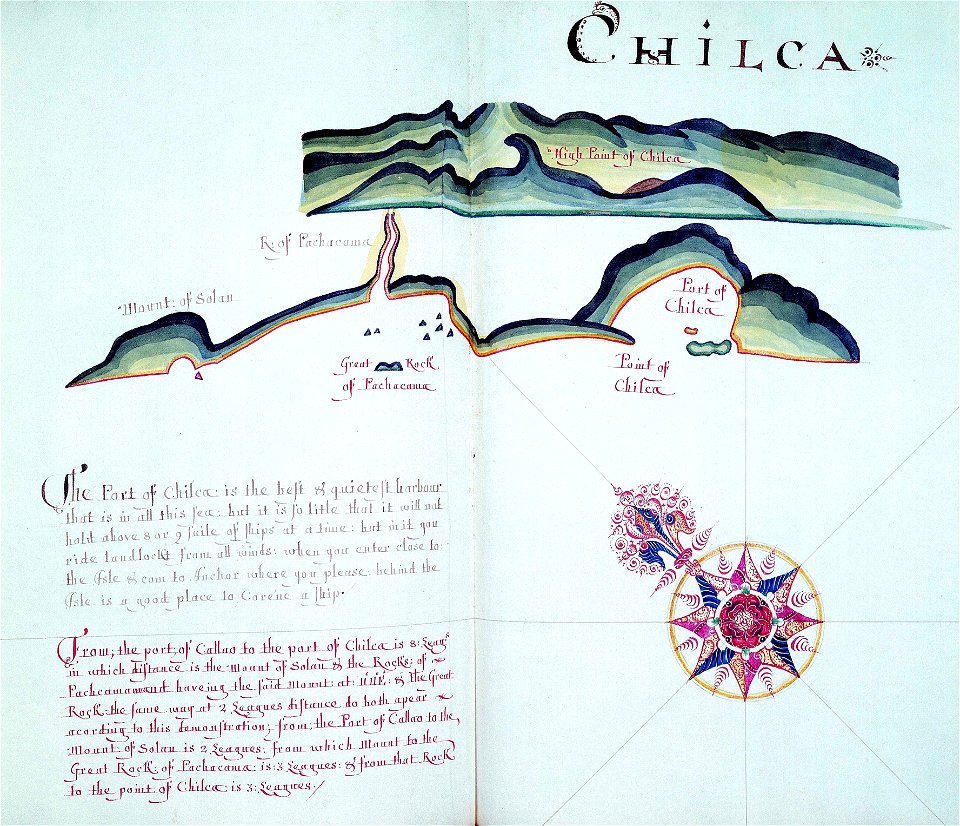 'A Waggoner of the South Sea describing the sea coast from Acapulco to Albermarle Isle, made by William Hack at the signe of great Britaine and Ireland in Wapping. Anno 1685'. RMG C4563 99