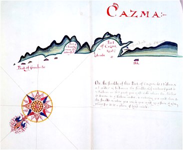 'A Waggoner of the South Sea describing the sea coast from Acapulco to Albermarle Isle, made by William Hack at the signe of great Britaine and Ireland in Wapping. Anno 1685'. RMG C4563 88