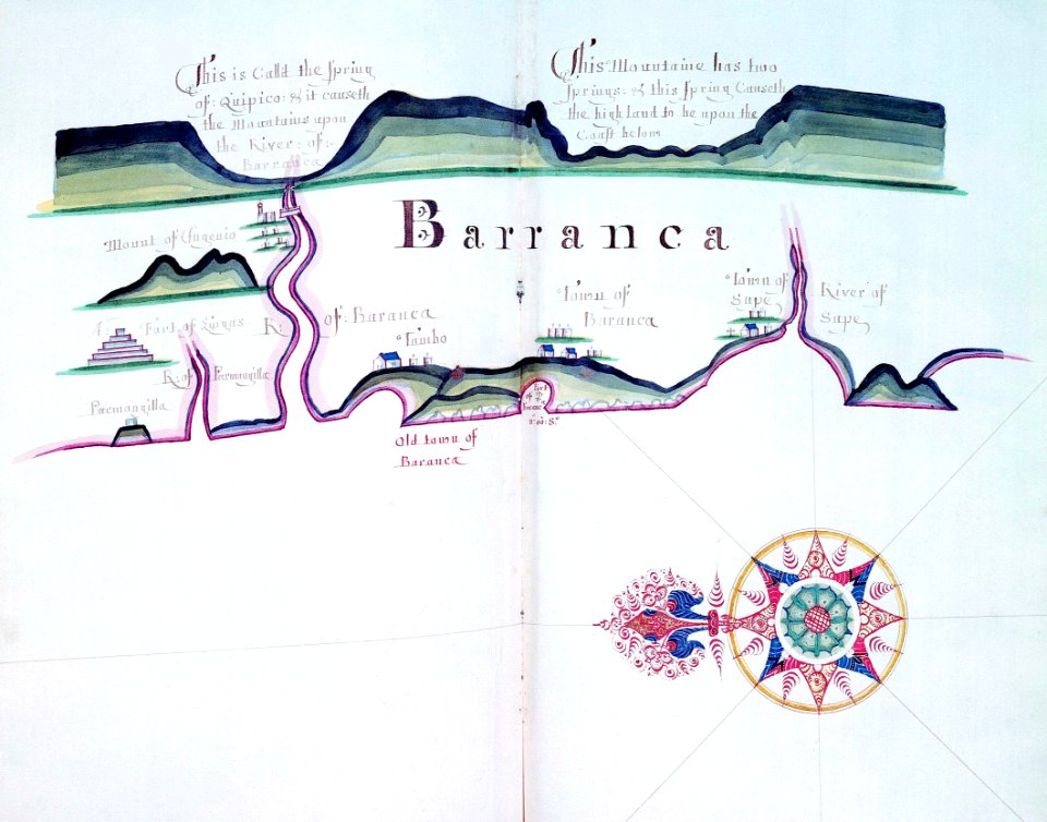 'A Waggoner of the South Sea describing the sea coast from Acapulco to Albermarle Isle, made by William Hack at the signe of great Britaine and Ireland in Wapping. Anno 1685'. RMG C4563 93