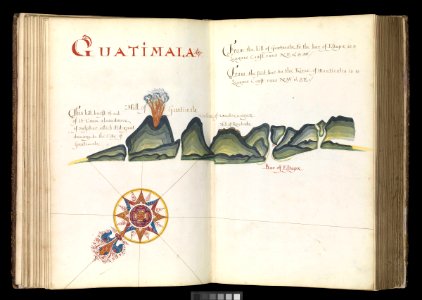 'A Waggoner of the South Sea describing the sea coast from Acapulco to Albermarle Isle, made by William Hack at the signe of great Britaine and Ireland in Wapping. Anno 1685'. RMG L7510-001