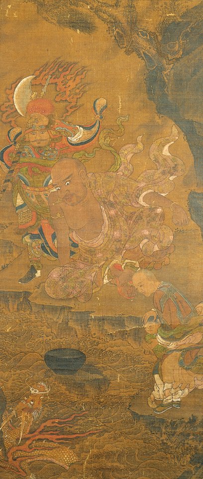 'Arhat Taming the Dragon', Early 14th century, China