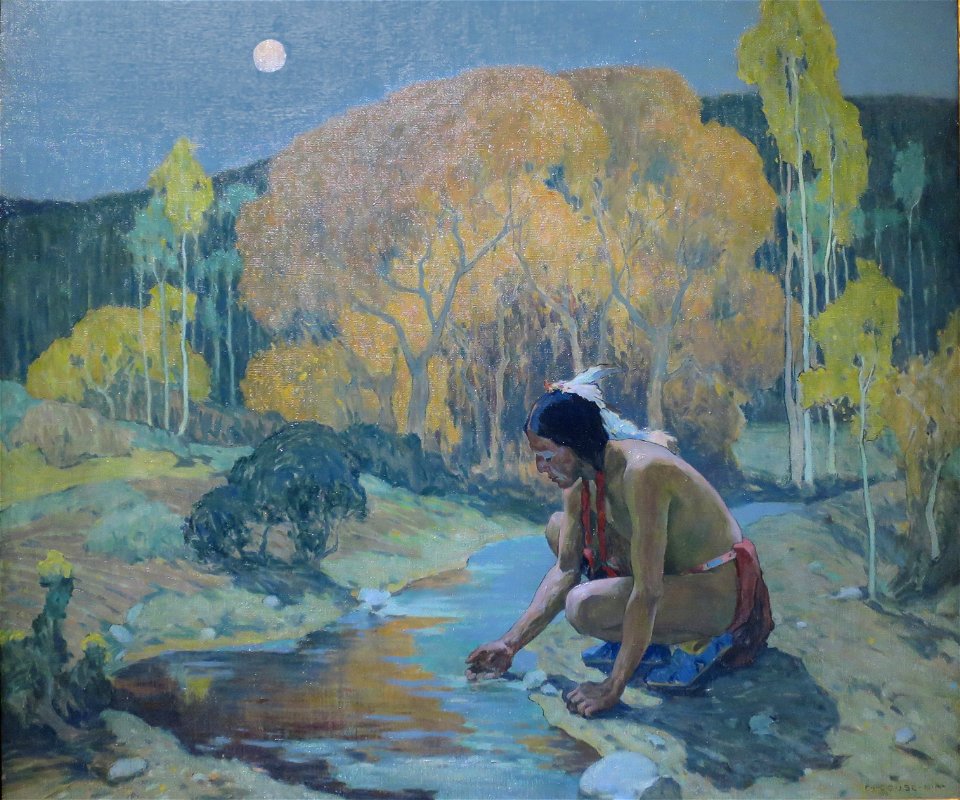 'Autumn Moon' by E. Irving Couse, 1927
