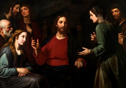 'Christ in the House of Mary and Martha' by Giovanni Bernardino Azzolino