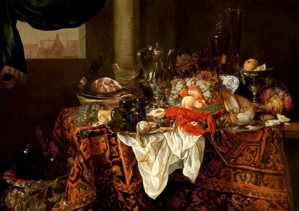 'Banquet Still Life' by Abraham van Beyeren