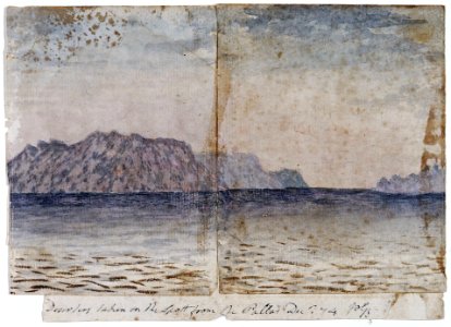 'Deserters (Desertas) taken on the spott from the Pallas, Decr 74' (Bray album) RMG PT1995