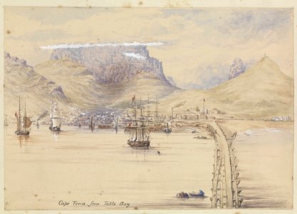 'Cape Town from Table Bay' RMG PT2051