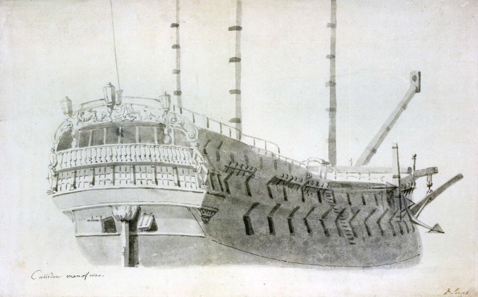 'Culloden' man of war RMG PW5783