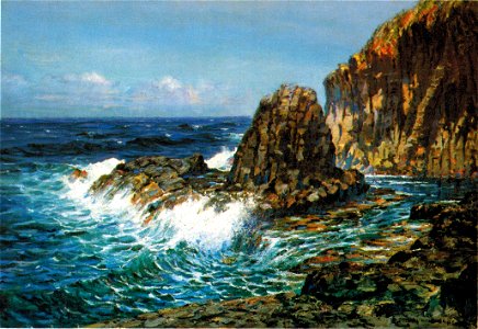 'Cliffs on Offshore Island' by D. Howard Hitchcock