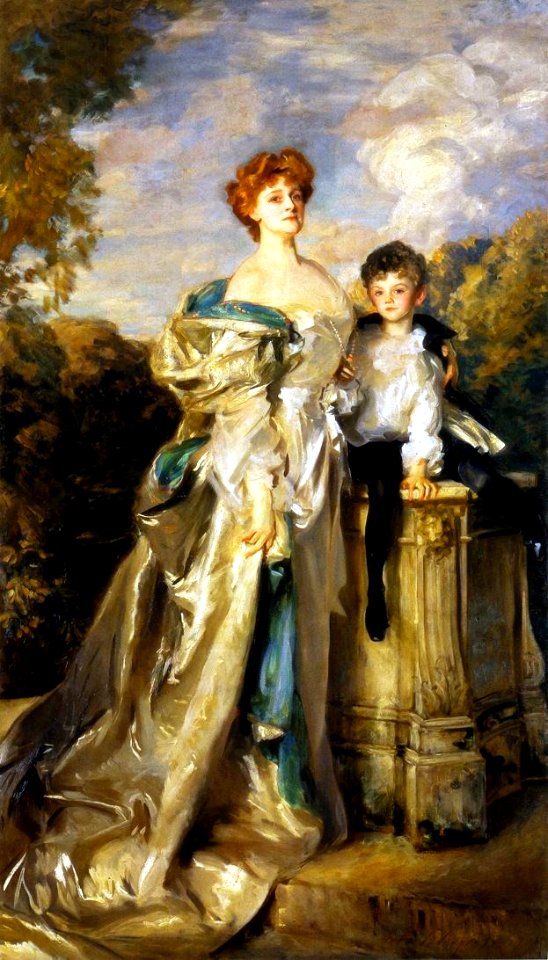 'Daisy' Greville, Countess of Warwick, and son Maynard, by John Singer Sargent (1905)