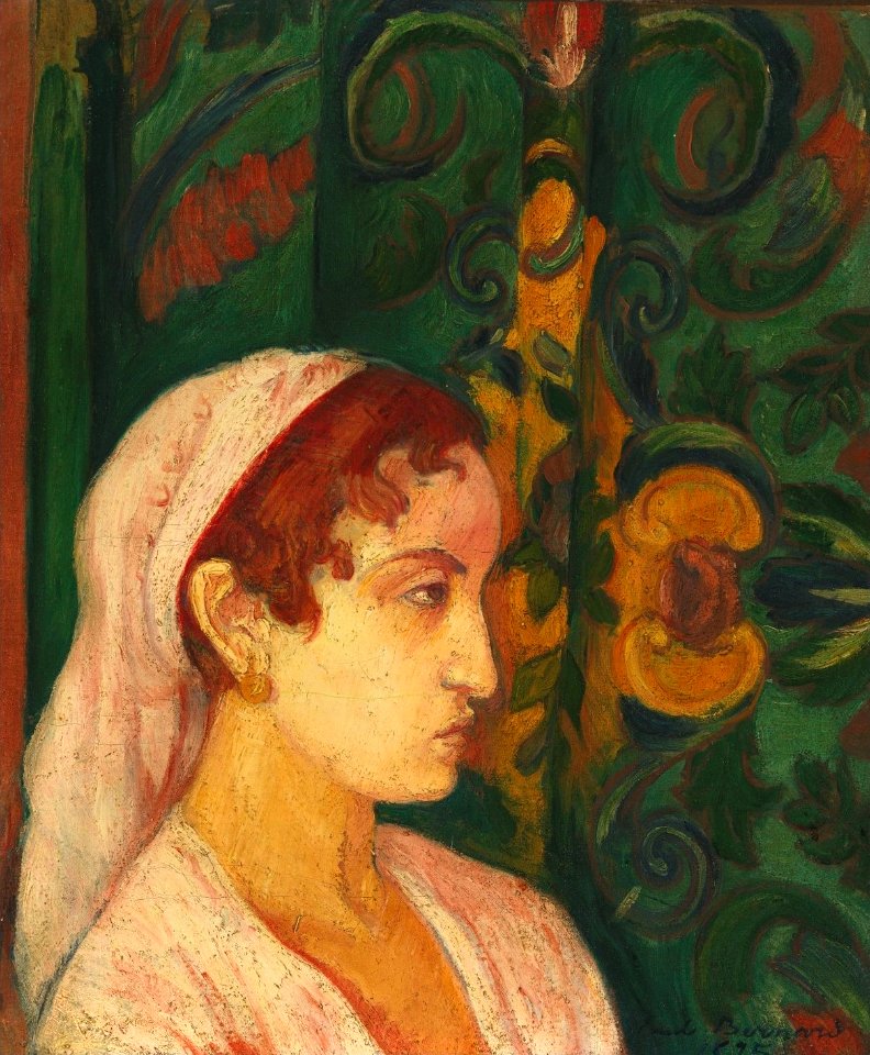 'Femme en Profil' by Émile Bernard, 1895