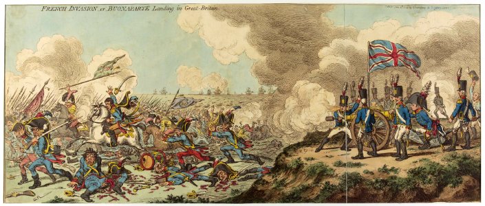 'French Invasion or Buonaparte Landing in Great Britain' (caricature) RMG PY7338